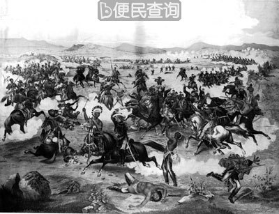 印第安人在小比格霍恩河战役中大败美军